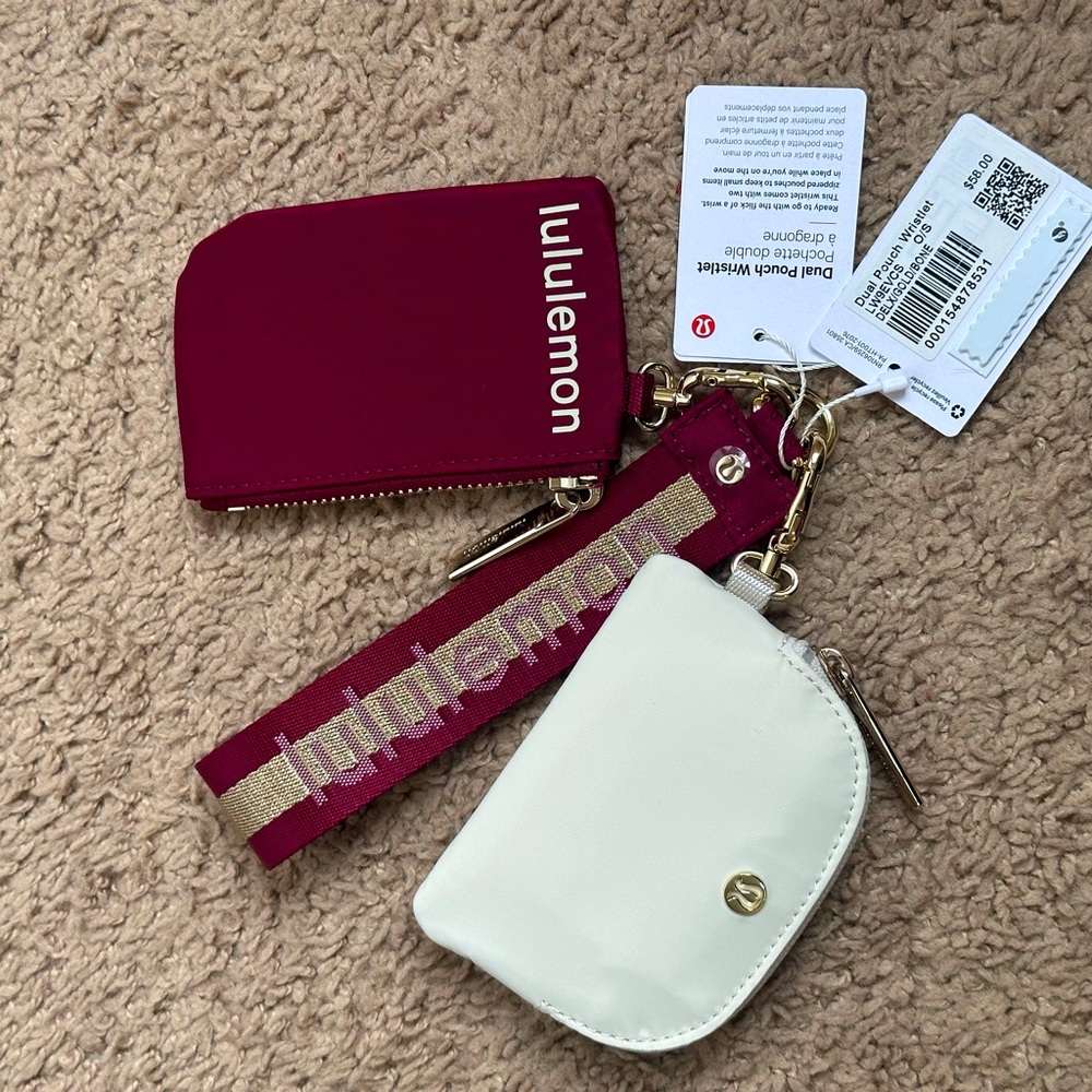 Lululemon Dual Pouch Wristlet - Brand new with tags
